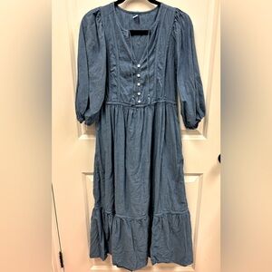 Old Navy Chambray Denim Maxi dress; Sz S
